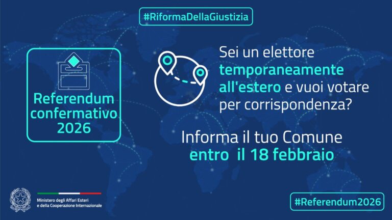 OPZIONE DEGLI ELETTORI TEMPORANEAMENTE ALL’ESTERO